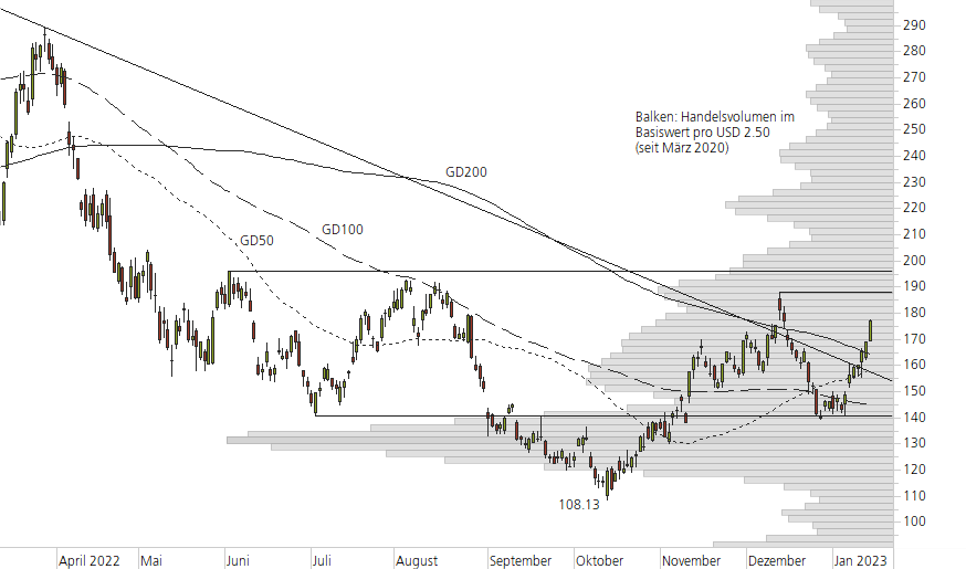 NVIDIA Corp-10-Monats-Chart