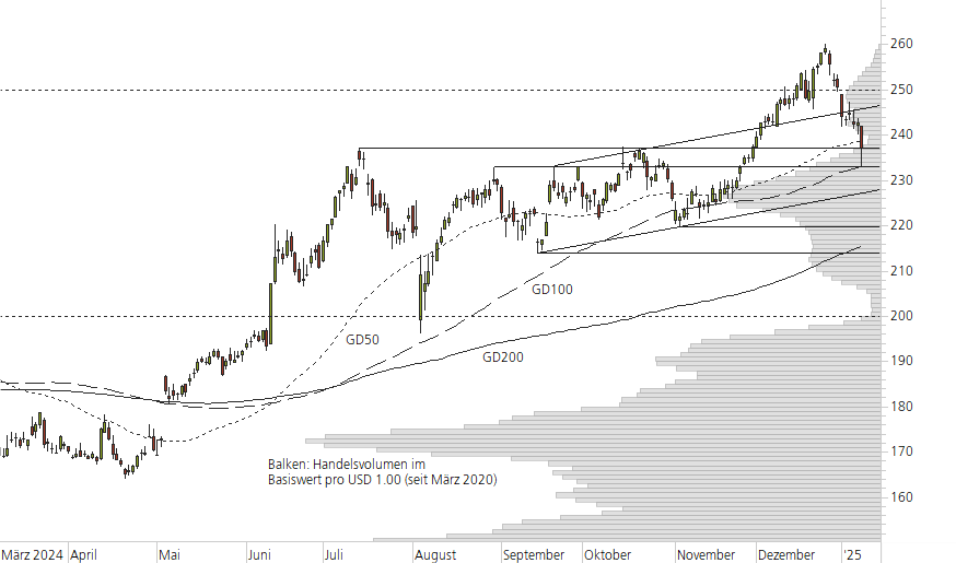 Apple-10-Monats-Chart