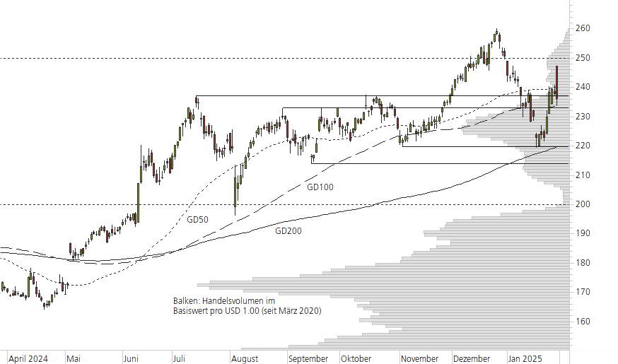 Apple-10-Monats-Chart